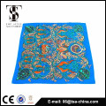 Wholesale customer design digital print twill silk scarf
